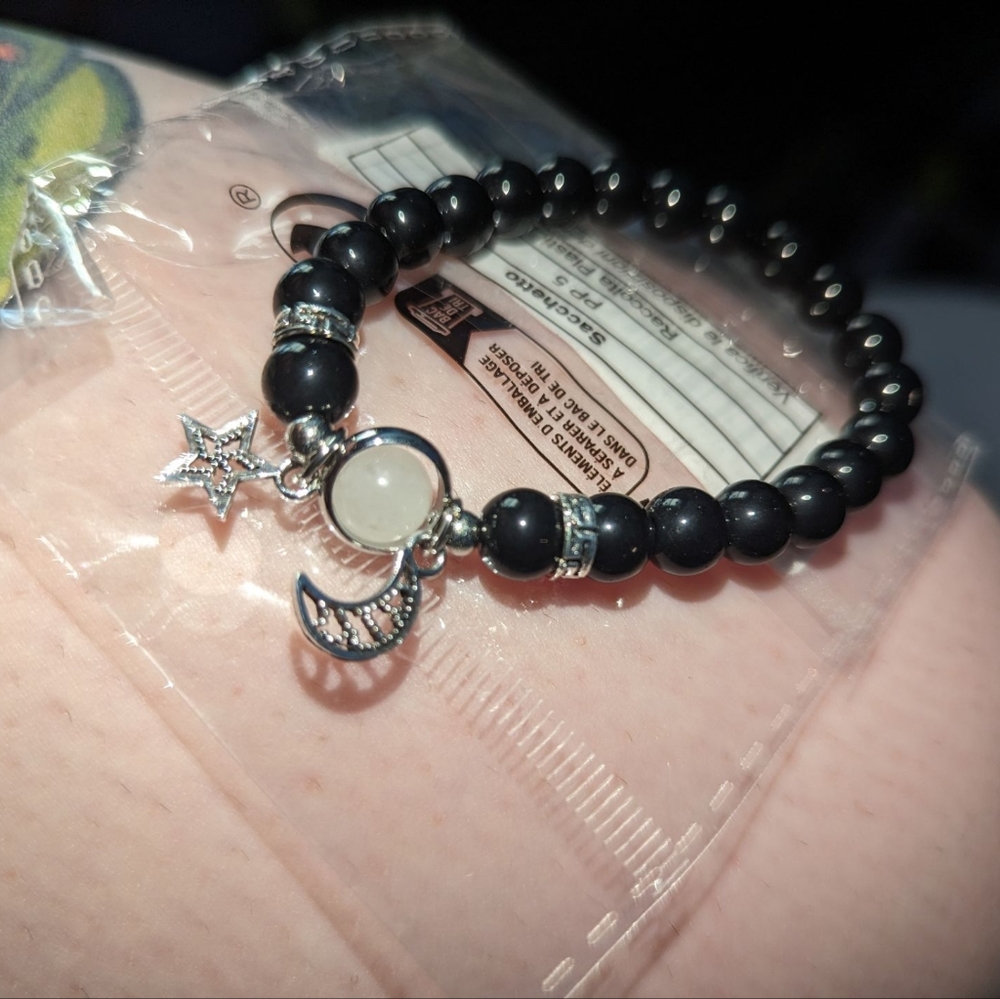 Moon & star celestial bracelet